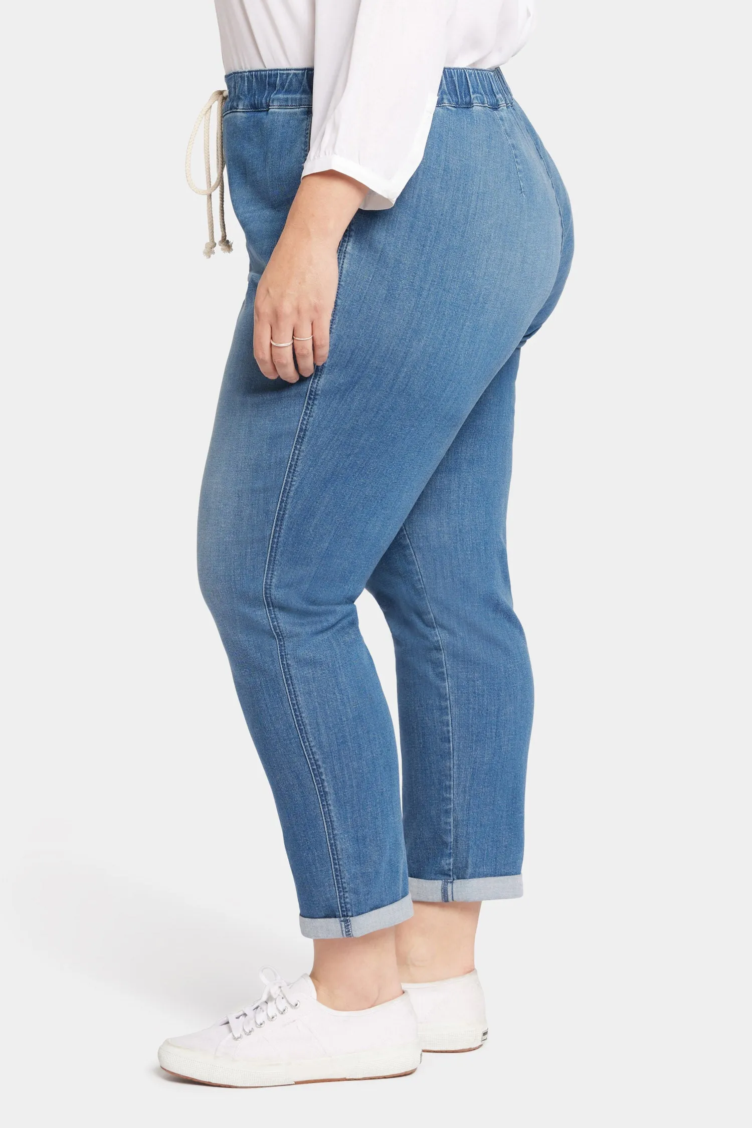 Slim Jogger Ankle Pants In Plus Size - Stunning