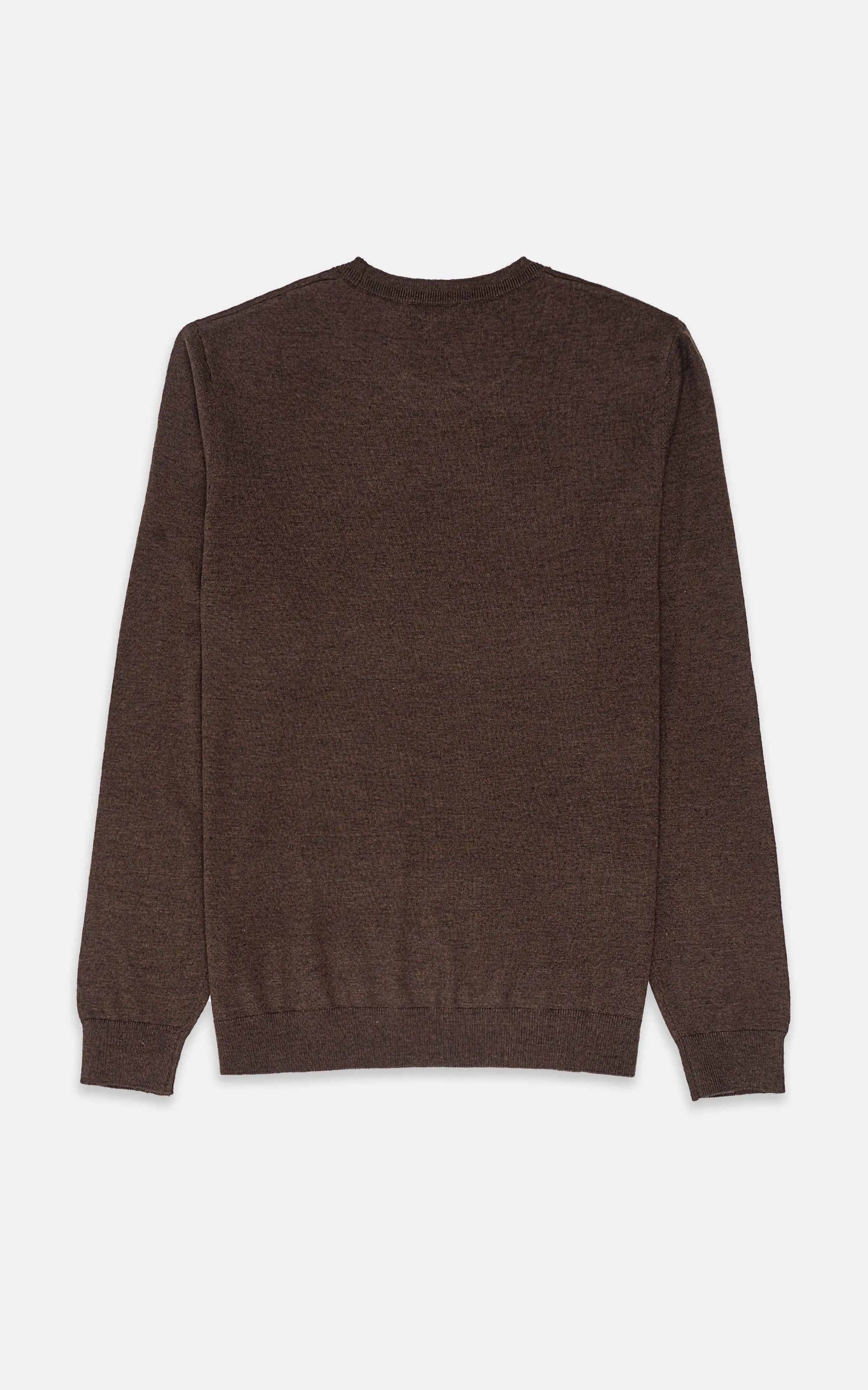 SWEATER CREW NECKLINE BROWN BLACK