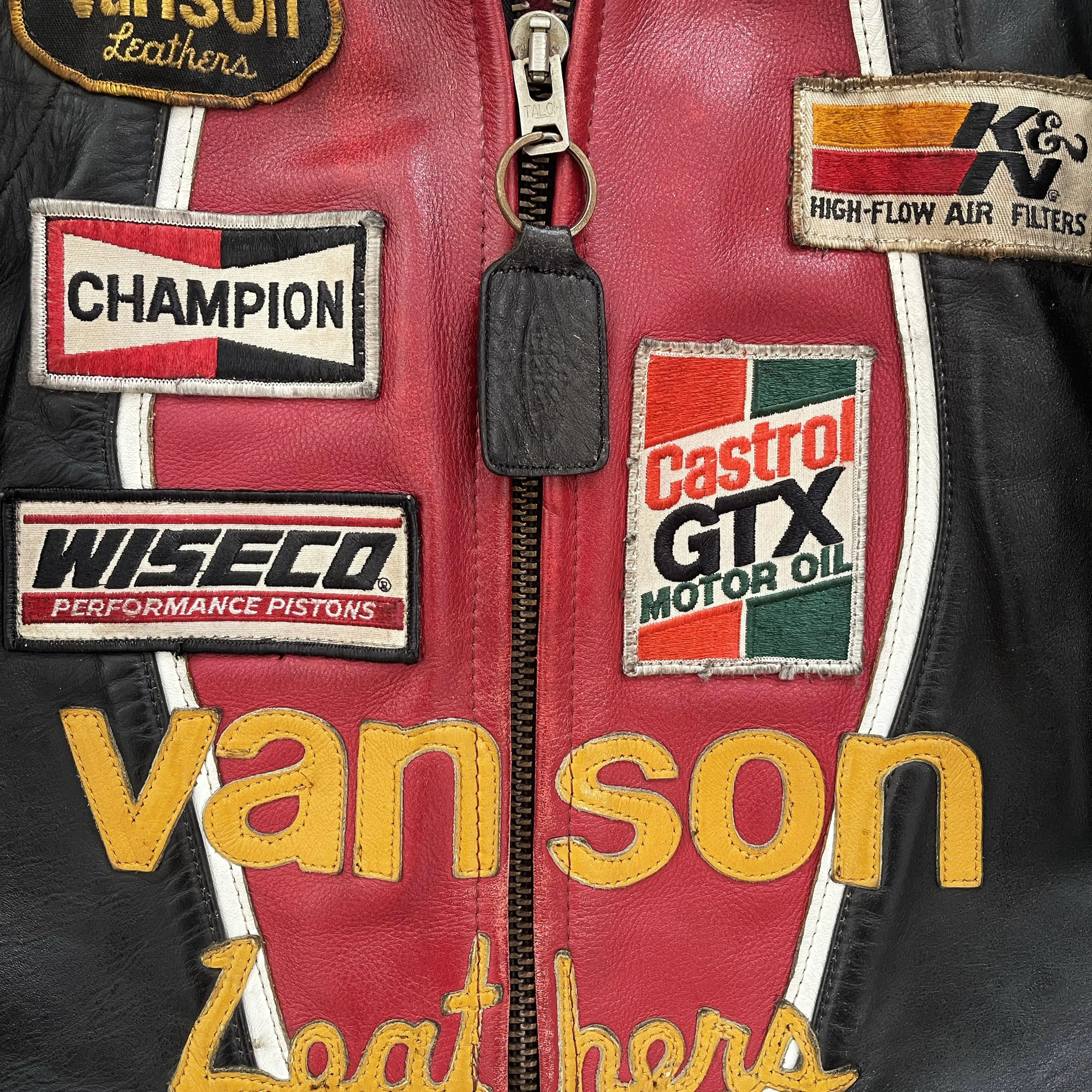 Vanson Leathers One Star Motorcycle Racer Jacket - M