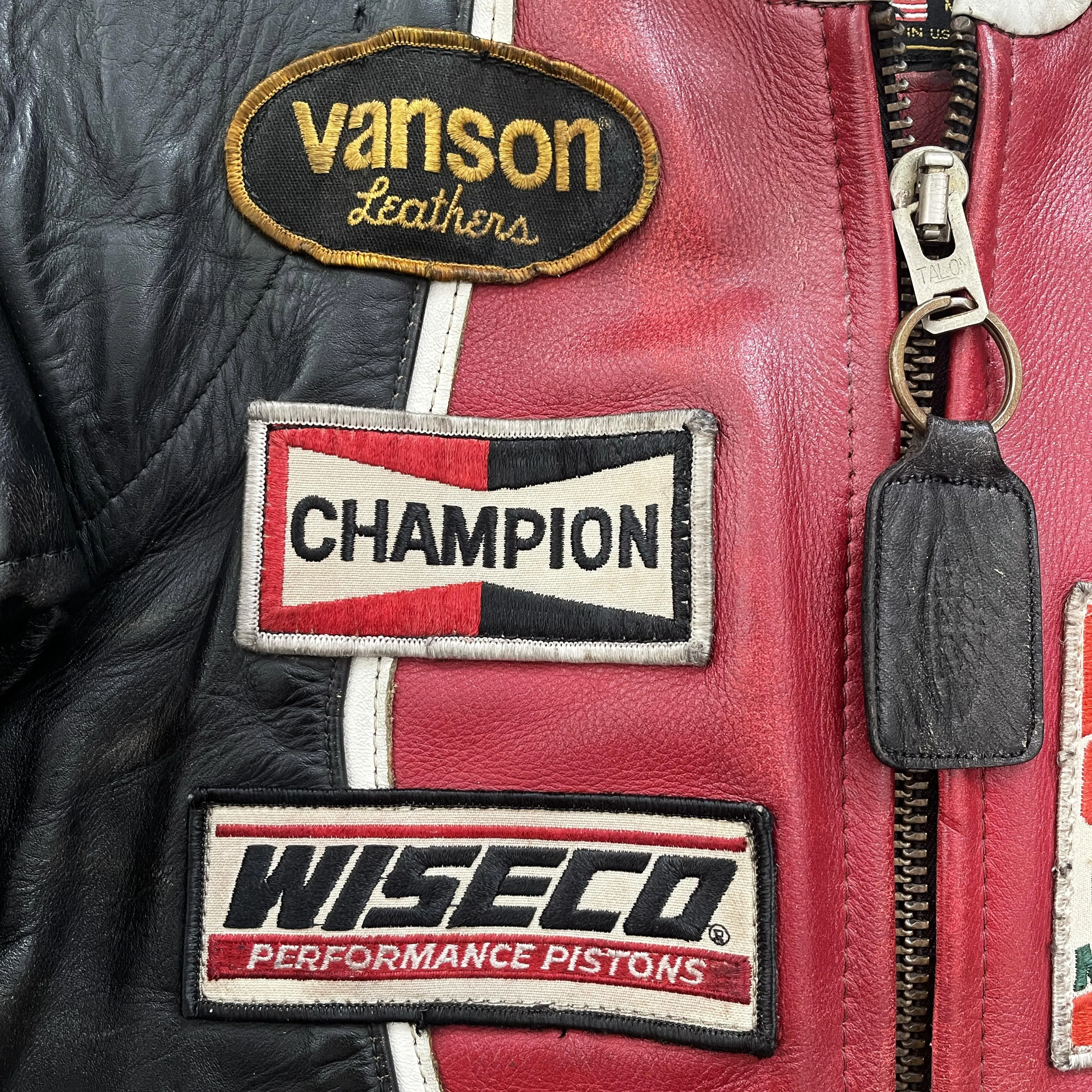 Vanson Leathers One Star Motorcycle Racer Jacket - M