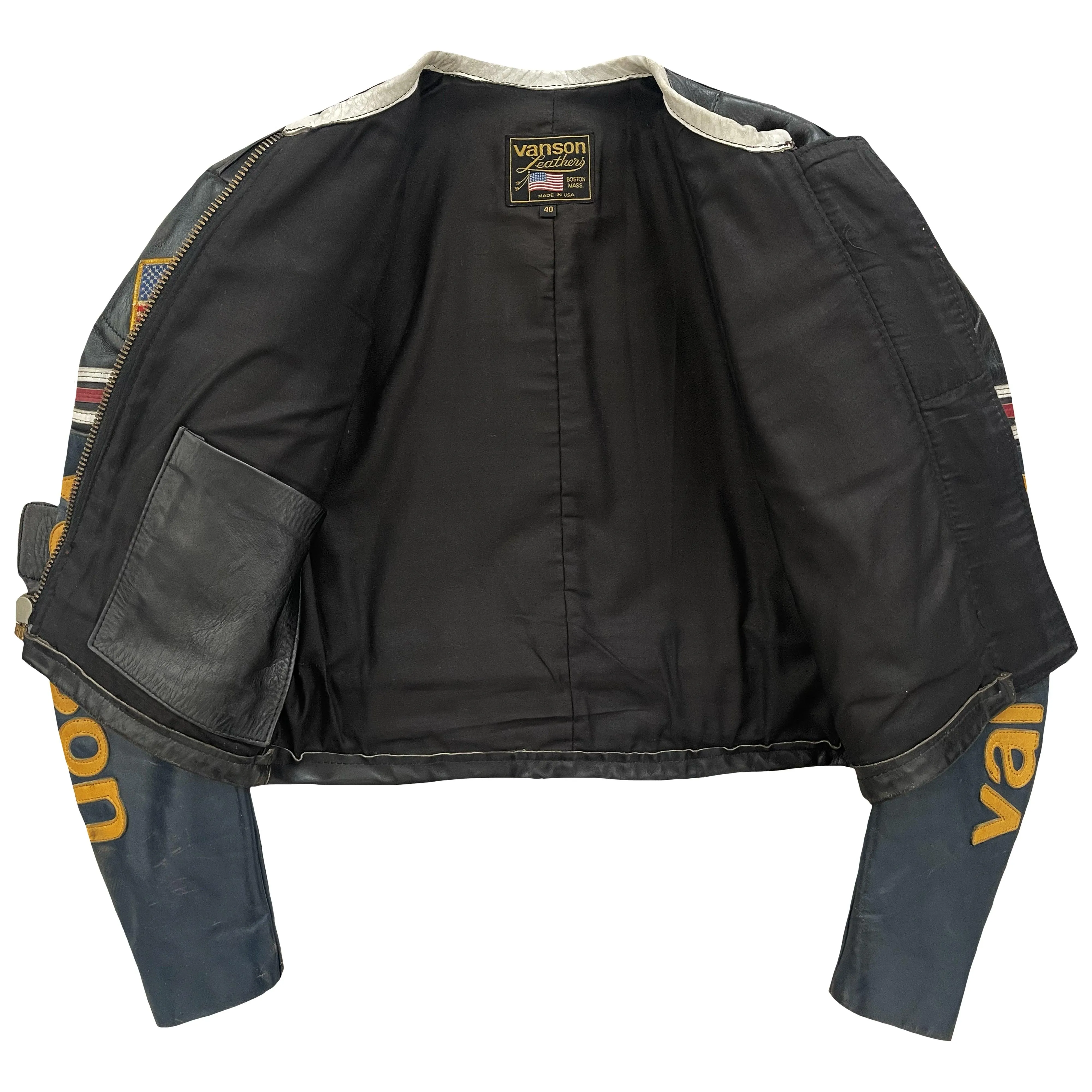 Vanson Leathers One Star Motorcycle Racer Jacket - M