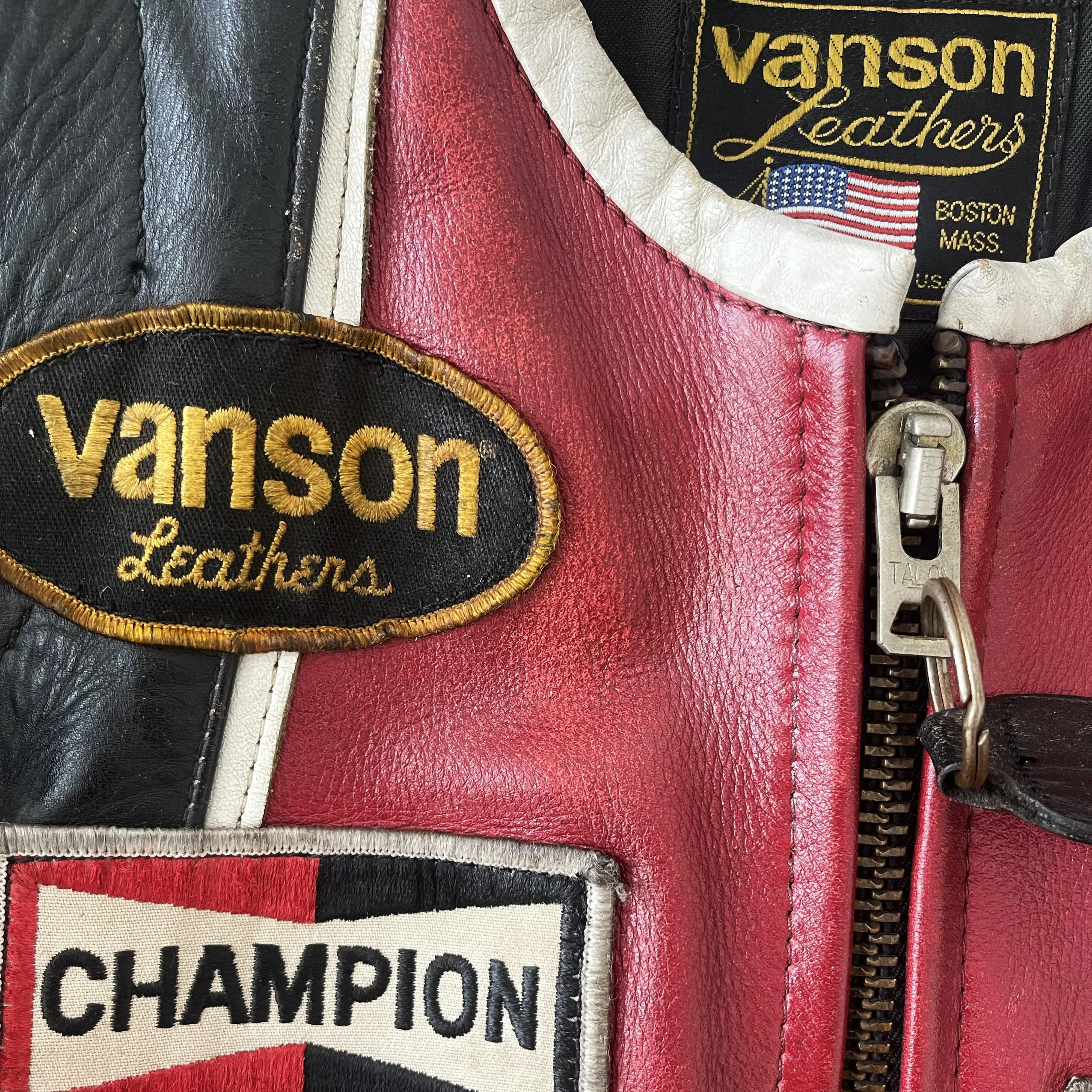 Vanson Leathers One Star Motorcycle Racer Jacket - M