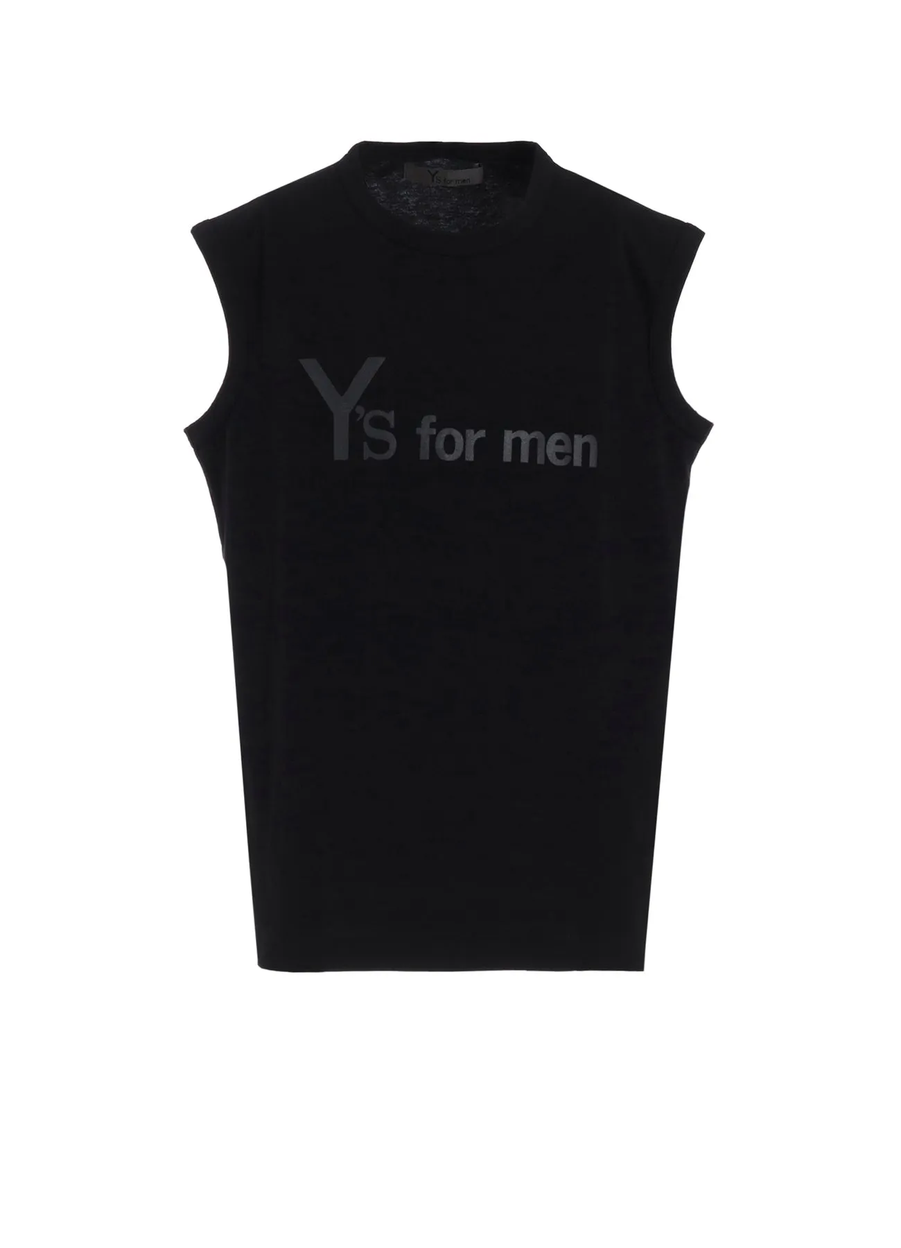 Y's for men LOGO PRINT SLEEVELESS T-SHIRTS